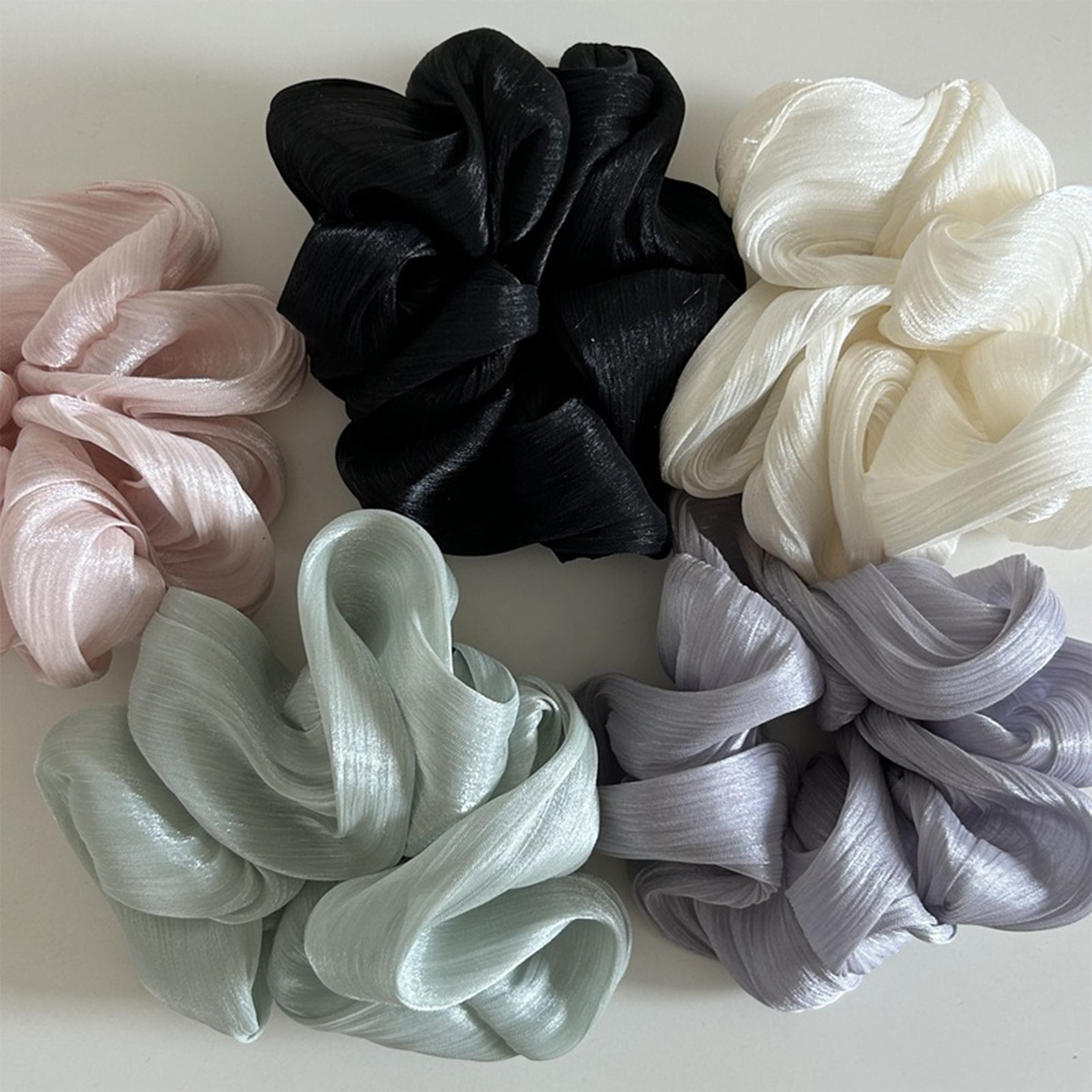 Korean Student Lifestyle - Korean-style Hair Tie Fashionable Pearlescent Large