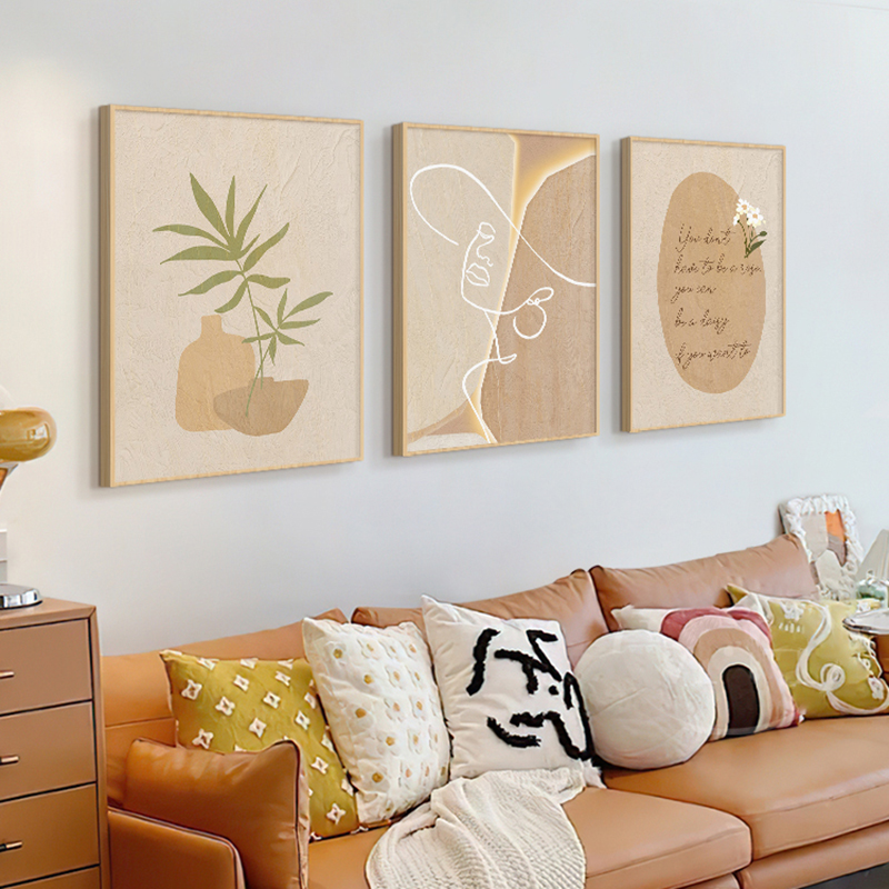 Wooden Cream Style Abstract Li - Korean Arts And Lifestyle review and price