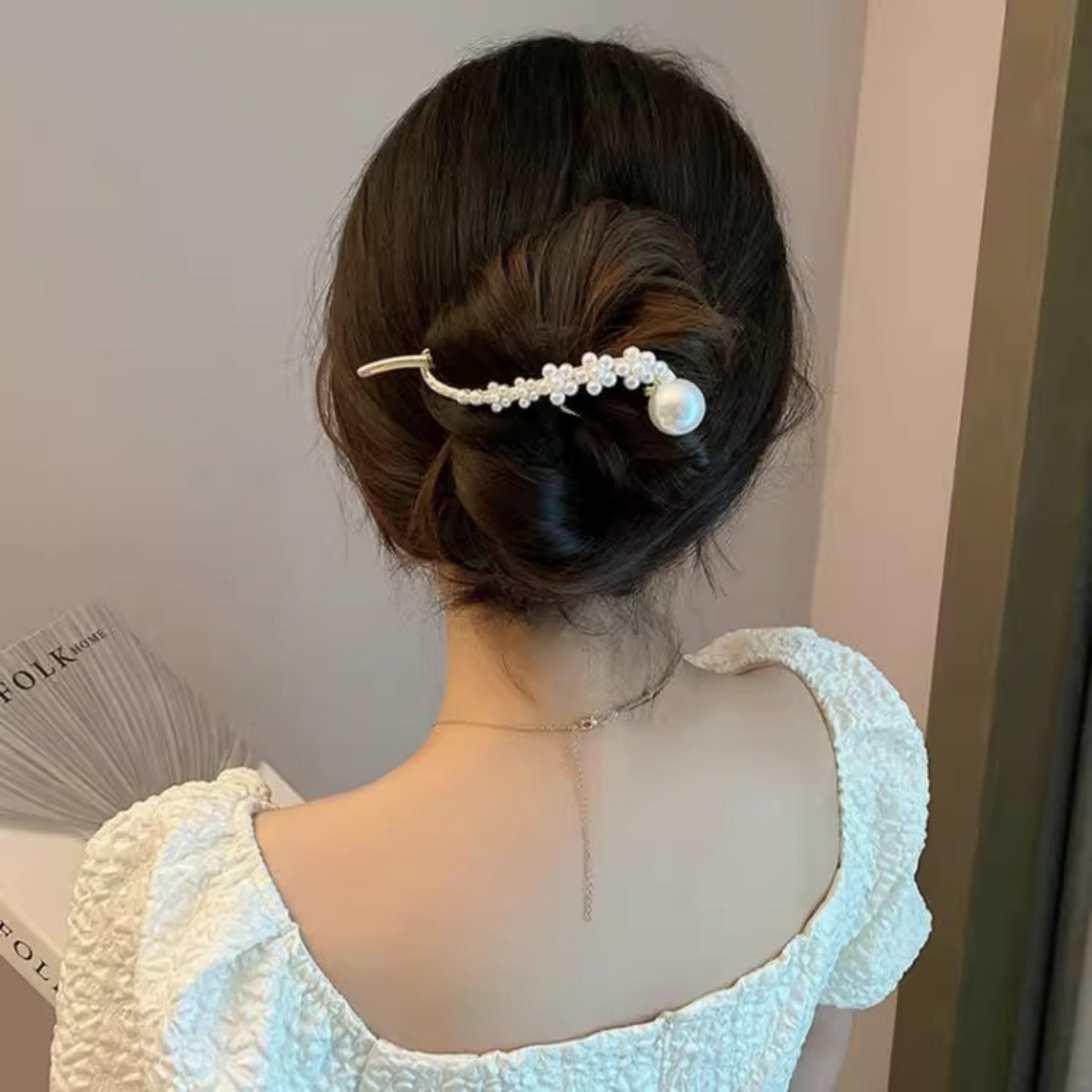 Elegant Glitter Pearl Hair Cli - Korean Lifestyle & Kids Boutique review and price