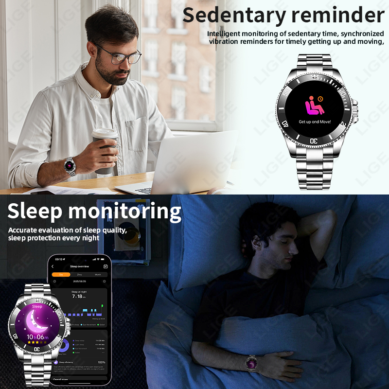 LIGE New Style Luxury Smart Wa - Korean Men Lifestyle review and price