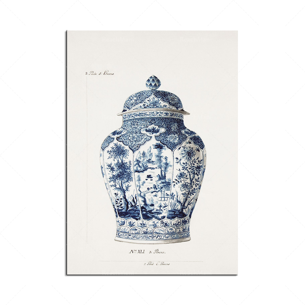 Korean printed blue porcelain  - Korean Arts And Lifestyle review and price