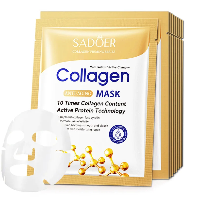 10pcs Anti-aging Collagen Face - Sheet Mask Collagen review and price