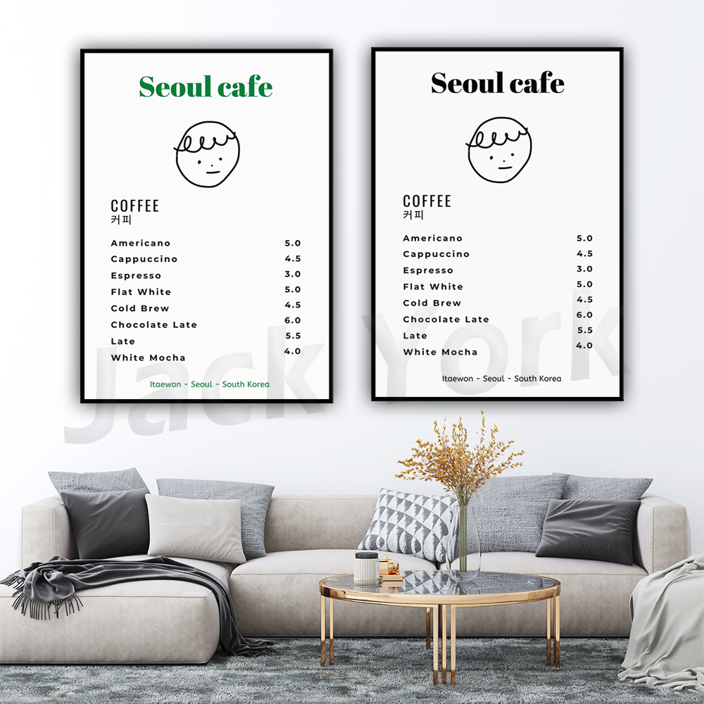 Seoul Cafe Print Wall Art Prin - Korean Arts And Lifestyle review and price