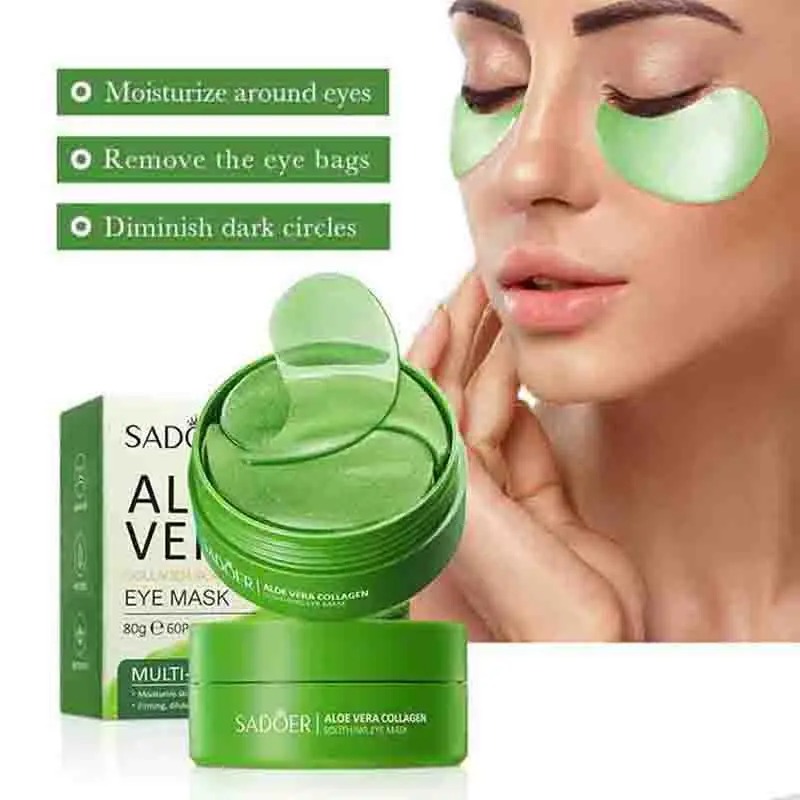 60pcs Aloe Vera Collagen Eye M - Sheet Mask Collagen review and price