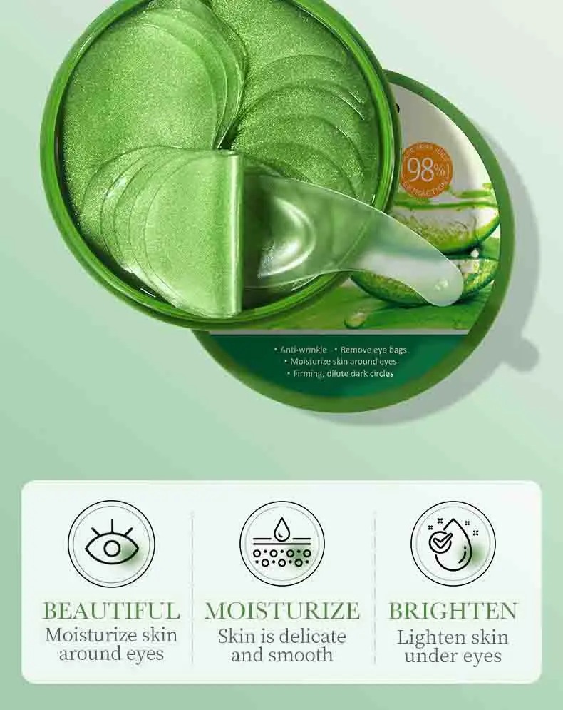 60pcs Aloe Vera Collagen Eye M - Sheet Mask Collagen review and price
