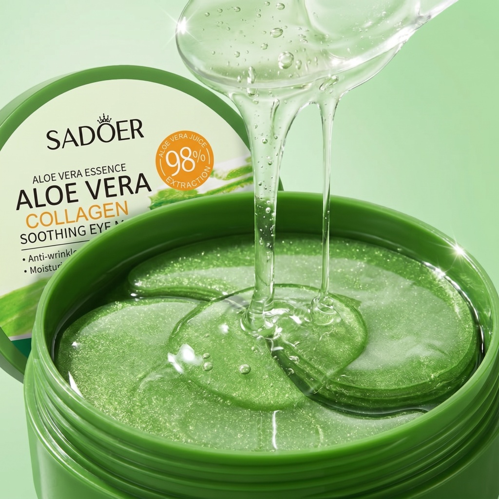 60pcs Aloe Vera Collagen Eye M - Sheet Mask Collagen review and price