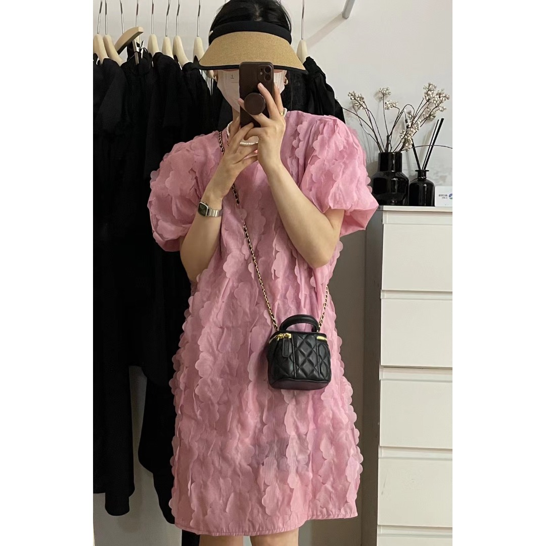 Floral Bubble Sleeve Dress Kor - Korean Lifestyle & Kids Boutique review and price