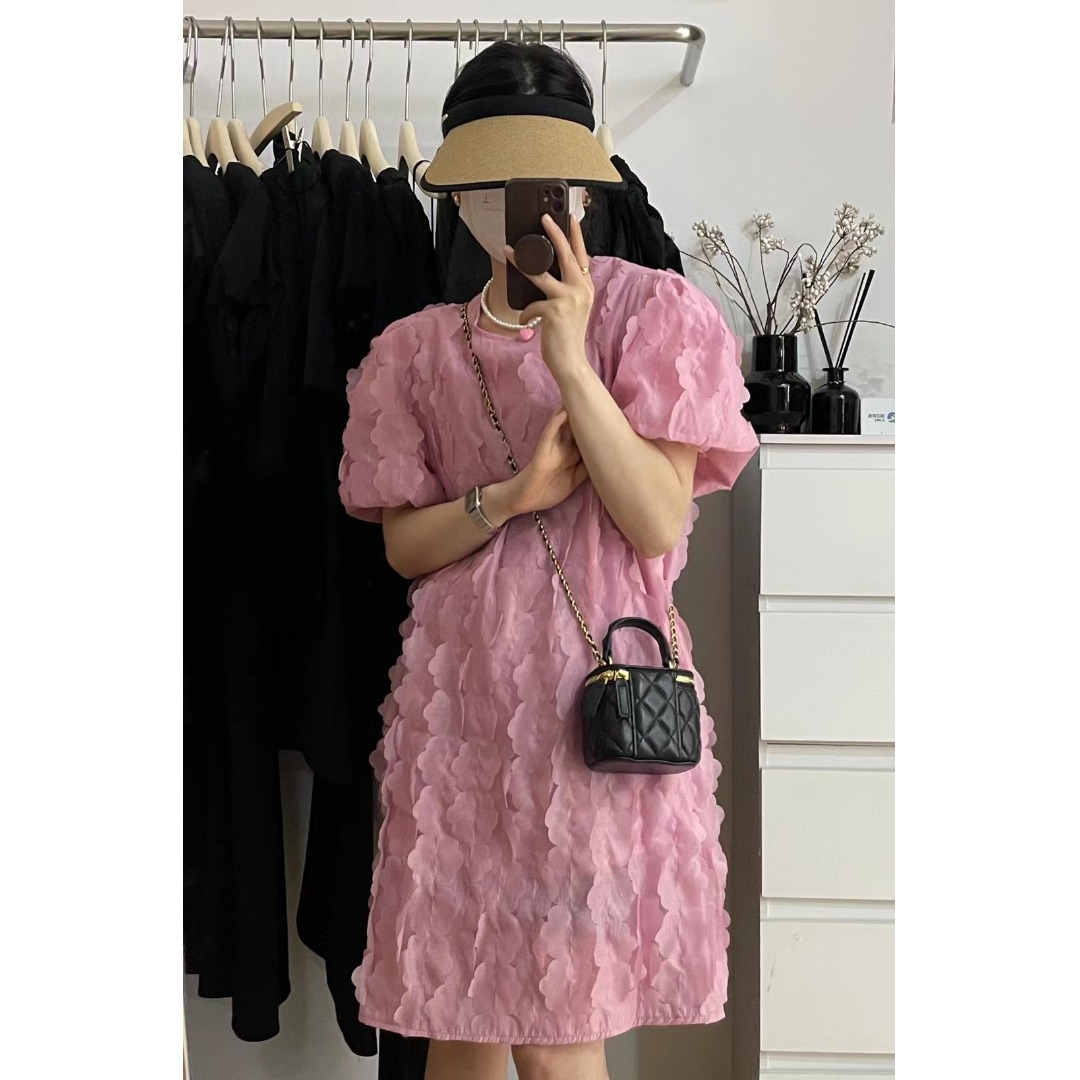 Floral Bubble Sleeve Dress Kor - Korean Lifestyle & Kids Boutique review and price