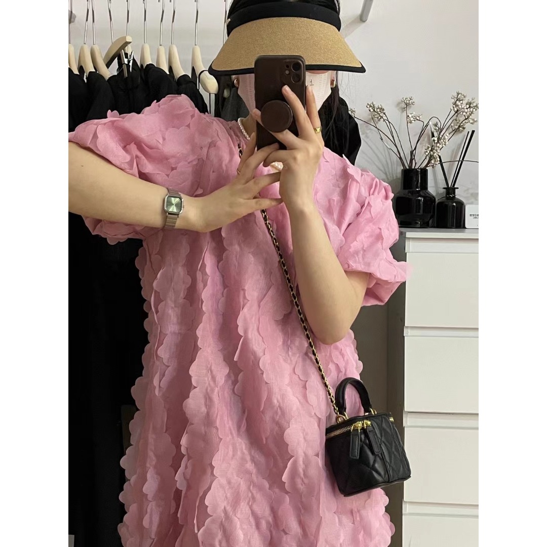 Floral Bubble Sleeve Dress Kor - Korean Lifestyle & Kids Boutique review and price